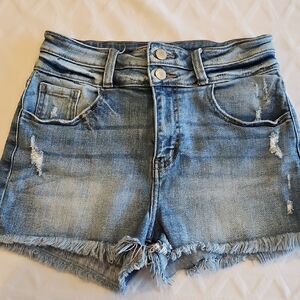 Denim Distressed Women Shorts